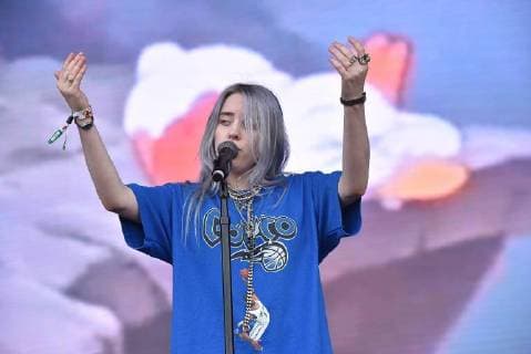 SAN FRANCISCO, CA - AUGUST 10: Billie Eilish performs during the 2018 Outside Lands Musis and Arts Festival in Golden Gate Park on August 10, 2018 in San Francisco, California. Copyright: ximageSPACE MediaPunchx