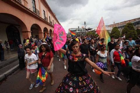August 11, 2018 - EUM20180811SOC11.JPG.TOLUCA, Mex., Marchmarcha-LGBTTTI.- Aspectos de la marcha de Orgullo LGBTTTI, en el centro de la capital mexiquense, este domingo 11 de agosto de 2018. Foto: Agencia EL UNIVERSALJorge AlvaradoMAR.  - ZUMAu78_ 20180811_zaf_u78_054 Copyright: xElxUniversalx