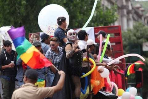 August 11, 2018 - EUM20180811SOC14.JPG.TOLUCA, Mex., Marchmarcha-LGBTTTI.- Aspectos de la marcha de Orgullo LGBTTTI, en el centro de la capital mexiquense, este domingo 11 de agosto de 2018. Foto: Agencia EL UNIVERSALJorge AlvaradoMAR.  - ZUMAu78_ 20180811_zaf_u78_056 Copyright: xElxUniversalx