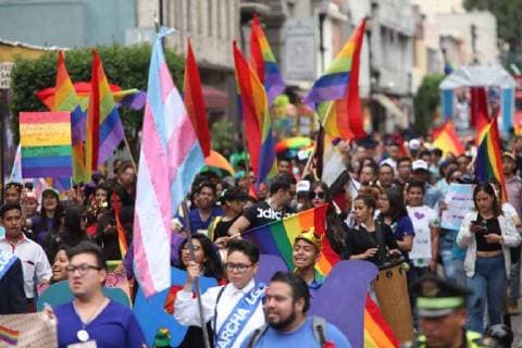August 11, 2018 - EUM20180811SOC13.JPG.TOLUCA, Mex., Marchmarcha-LGBTTTI.- Aspectos de la marcha de Orgullo LGBTTTI, en el centro de la capital mexiquense, este domingo 11 de agosto de 2018. Foto: Agencia EL UNIVERSALJorge AlvaradoMAR.  - ZUMAu78_ 20180811_zaf_u78_057 Copyright: xElxUniversalx
