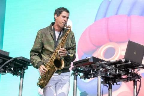 August 11, 2018 - San Francisco, California, U.S - DOMINIC LALLI of Big Gigantic during Outside Lands Music Festival at Golden Gate Park in San Francisco, California San Francisco U.S. - ZUMAs135 20180811_zap_s135_043 Copyright: xDanielxDeSloverx