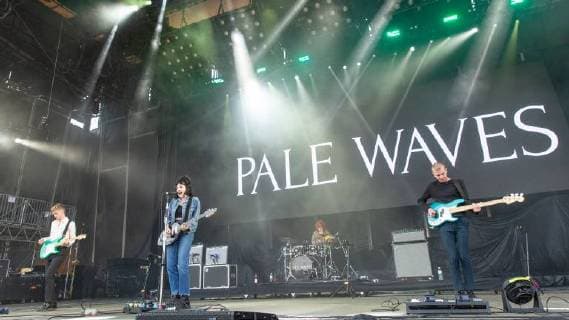 August 11, 2018 - San Francisco, California, U.S - HUGO SILVANI, HEATHER BARON-GRACIE, CIARA DORAN and CHARLIE WOOD of Pale Waves during Outside Lands Music Festival at Golden Gate Park in San Francisco, California San Francisco U.S. - ZUMAs135 20180811_zap_s135_065 Copyright: xDanielxDeSloverx