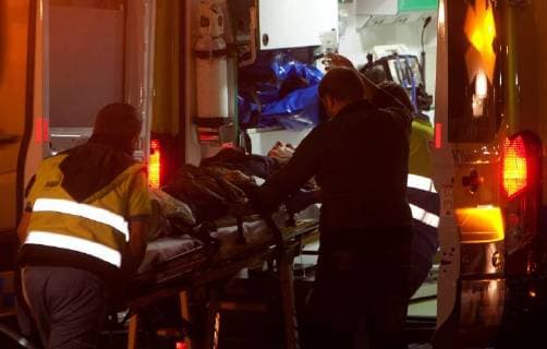 Several paramedics move one of the injured people to hospital after wooden gateway collapsed and dozens people fell into the sea during a concert in Vigo, northwestern Spain, late night 12 August 2018. Some 266 people were wounded, five of them are seriously injured, in the accident happened during a music concert held as part of O Marisquino Festival. A wooden gateway collapses during a concert in Vigo !ACHTUNG: NUR REDAKTIONELLE NUTZUNG!  Copyright: xSalvadorxSasx GRAF5290 20180813-636697478776148256