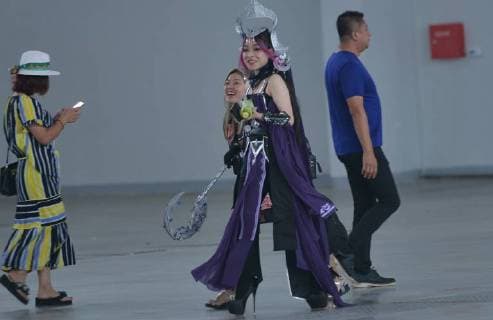 Cosplayers at SKY International Animation and Music Festival Cosplayers can be seen at SKY International Animation and Music Festival in Shenyang, northeast China s Liaoning Province. Shenyang, CHINA-Cosplayers can be seen at SKY International Animation and Music Festival in Shenyang, northeast China s Liaoning Province. (EDITORIAL USE ONLY. CHINA OUT) Shenyang Shenyang China  YanxBo