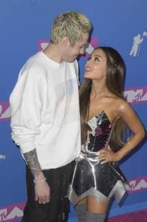 NEW YORK, NY - AUGUST 20: Pete Davidson and Ariana Grandearriving at the 2018 MTV Video Music Awards at Radio City Music Hall in New York City on August 20, 2018. Copyright: ximageSPACEx