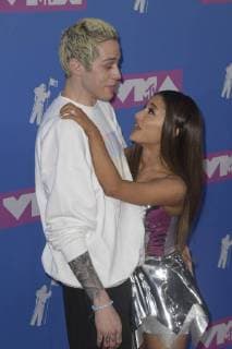 NEW YORK, NY - AUGUST 20: Pete Davidson and Ariana Grandearriving at the 2018 MTV Video Music Awards at Radio City Music Hall in New York City on August 20, 2018. Copyright: ximageSPACEx