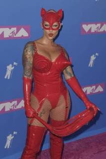 NEW YORK, NY - AUGUST 20: Amber Rose arriving at the 2018 MTV Video Music Awards at Radio City Music Hall in New York City on August 20, 2018. Copyright: ximageSPACEx