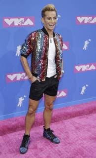 Frankie Grande arrives on the red carpet at the 35th annual MTV Video Music Awards at Radio City Music Hall in New York City on August 20, 2018.  NYP20180820315 SERENAxXU-NING