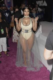 NEW YORK, NY - AUGUST 20: Nicki Minaj arriving at the 2018 MTV Video Music Awards at Radio City Music Hall in New York City on August 20, 2018. Copyright: ximageSPACEx
