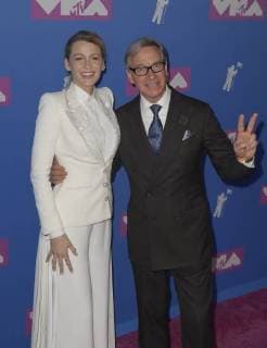 NEW YORK, NY - AUGUST 20: Blake Lively and Paul Feig arriving at the 2018 MTV Video Music Awards at Radio City Music Hall in New York City on August 20, 2018. Copyright: ximageSPACEx