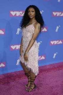 SZA arrives on the red carpet at the 35th annual MTV Video Music Awards at Radio City Music Hall in New York City on August 20, 2018.  NYP20180820363 SERENAxXU-NING