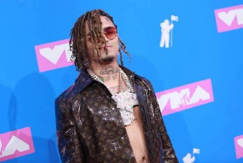 Lil Pump arrives on the red carpet at the 35th annual MTV Video Music Awards at Radio City Music Hall in New York City on August 20, 2018.  NYP20180820368 SERENAxXU-NING