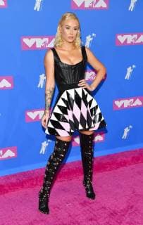 Iggy Azalea arriving at the MTV Video Music Awards press room in New York City - Aug 20, 2018 - MTV Video Music Awards 2018, New York City New York United States Radio City Music Hall  Copyright: xOConnorx h_00537601