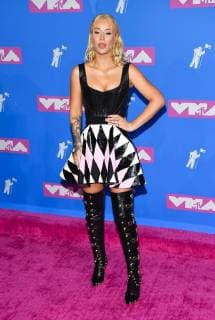 Iggy Azalea arriving at the MTV Video Music Awards press room in New York City - Aug 20, 2018 - MTV Video Music Awards 2018, New York City New York United States Radio City Music Hall  Copyright: xOConnorx h_00537619