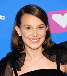 Millie Bobby Brown arriving at the MTV Video Music Awards press room in New York City - Aug 20, 2018 - MTV Video Music Awards 2018, New York City New York United States Radio City Music Hall  Copyright: xOConnorx h_00537648