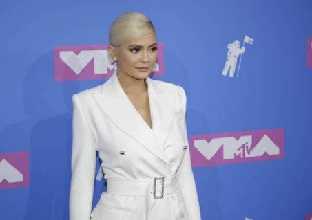 Kylie Jenner arrives on the red carpet at the 35th annual MTV Video Music Awards at Radio City Music Hall in New York City on August 20, 2018.  NYP20180820421 SERENAxXU-NING