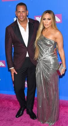 Alex Rodriguez and Jennifer Lopez arriving at the MTV Video Music Awards press room in New York City - Aug 20, 2018 - MTV Video Music Awards 2018, New York City New York United States Radio City Music Hall  Copyright: xOConnorx h_00537709