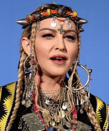 August 20, 2018 - New York City, New York, U.S. - Singer MADONNA poses for photos in the press room for the 2018 MTV VMAS held at Radio City Music Hall. New York City U.S. - ZUMAk03_ 20180820_zaf_k03_110 Copyright: xNancyxKaszermanx