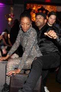 NEW YORK, NY - AUGUST 21: Tiffany Haddish and Maxwell attend Jennifer Lopez s MTV VMA s Vanguard Award Celebration at Beauty & Essex on August 21, 2018 in New York City. Copyright: xWalikxGoshornx