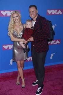 NEW YORK, NY - AUGUST 20: Heidi Pratt, Gunner Pratt and Spencer Pratt arriving at the 2018 MTV Video Music Awards at Radio City Music Hall in New York City on August 20, 2018. Copyright: xDiegoxCorredorx