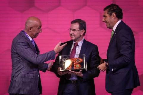 August 22 2018 EUM20180822NAC35 JPG MEXICO CITY Forum Forum Bank The next Secretary of Public Education Esteban Moctezuma during his participation in the Strategy Forum Banorte 2018 that takes place in a hotel in the area of u200b u200bPolanco this August 22, 2018 In image accompanied by Marcos Ramirez Miguel General Director of Banorte Izq and Carlos  - ZUMAu78_ 20180822_zaf_u78_058 Copyright: xJuanxCarlosxReyesx