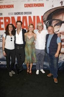 Laila Stieler Alexander Scheer Anna Unterberger Andreas Dresen and Axel Prahl at the premiere of the movie Gundermann at the cinema in the Kulturbrauerei Berlin 23 08 2018 Foto:xF.xKernx xFuturexImage
