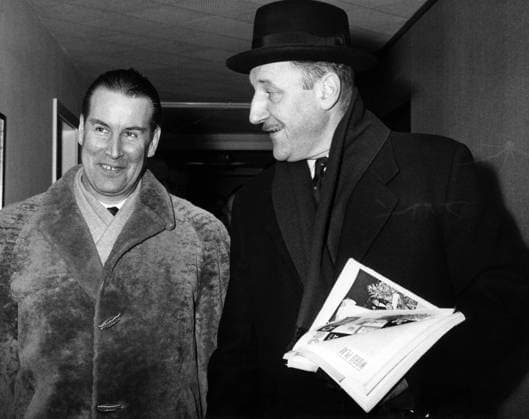 - BRUSSELS, BELGIUM (FILE) : This file picture dated 27 January 1963 is about talks for United Kingdom admission to European Economic Community. On the picture : Gerhard Schröder, Germany Foreign Affairs minister, with Joseph Luns, Netherlands Foreign Affairs Minister. ARCHIVES  x34577018x