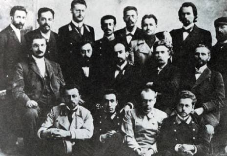 Chaim Weizmann (1874 1952 Zionist leader and Israeli statesman with Zionists in Russia 1902. 917_05_WHA_096_0367