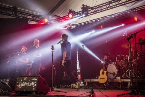 Illustration picture shows the 7th edition of the Solidarites de Namur music festival event at Namur citadel, Saturday 25 August 2018.  HATIMxKAGHAT 05413401