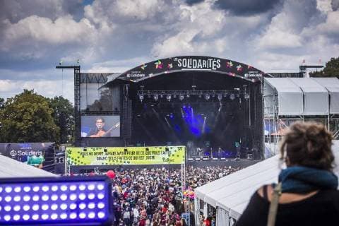 Illustration picture shows the 7th edition of the Solidarites de Namur music festival event at Namur citadel, Saturday 25 August 2018.  HATIMxKAGHAT 05413388