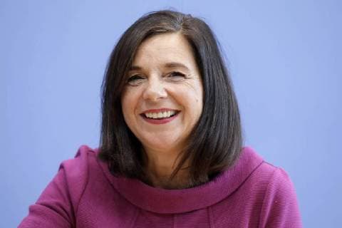 Katrin Goering-Eckardt, Vorsitzende der Bundestagsfraktion der Gruenen, Buendnis 90 Die Gruenen, PK: Buergergespraech in der BPK im Rahmen der Tag der offenen Tuer, DEU, Berlin, 25.08.2018