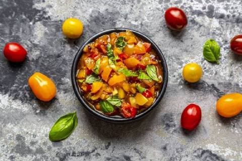 Bowl of tomato basil dip  SARF03851