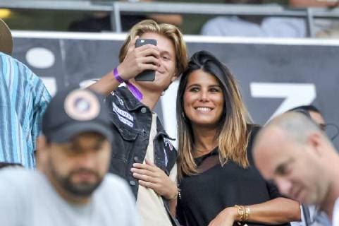 Karine Ferri (femme de Yoann Gourcuff) FOOTBALL : OGC Nice vs Dijon - Ligue 1 Conforama - Nice - 25 08 2018 NorbertScanella Panoramic 