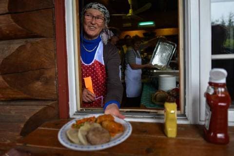 August 26, 2018 - Edmonton, Canada - Traditional Polish Cusine specialities for sale during the Harvest Festivals 2018 organised by the Polish Historical Society at Wawel Country Lodge in Edmonton..On Sunday, August 26, 2018, in Edmonton, Alberta, Canada. Edmonton Canada  - ZUMAn230 20180826_zaa_n230_403 Copyright: xArturxWidakx