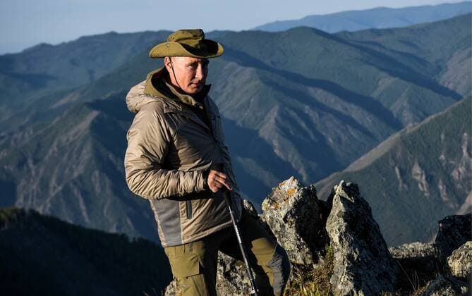 News Themen der Woche KW 35 News Bilder des Tages TYVA REPUBLIC, RUSSIA - AUGUST 27, 2018: The President of Russia, Vladimir Putin, in Sayano-Shushensky Nature Reserve in the West Sayan Mountains in Tyva Republic, south Siberia. Alexei Nikolsky Russian Presidential Press and Information Office TASS  TS08E340