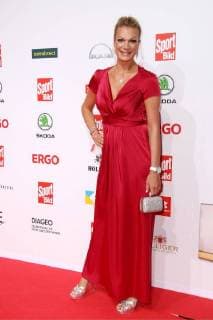 Maria Hoefl Riesch at the Sport Bild Award on 27.08.2018 in Hamburg Sportbild Award 2018 Presentation in Hamburg