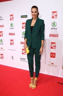 Esther Sedlaczek at the award ceremony of the Sport Bild Award on 27.08.2018 in Hamburg Sportbild Award 2018 Presentation in Hamburg