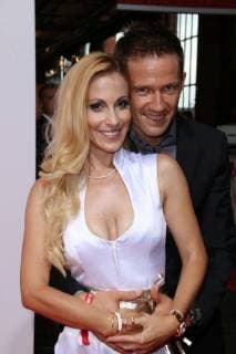 Andrea Kaiser and her husband Sebastien Ogier at the presentation of the Sport Bild Award on 27.08.208 in Hamburg. Sportbild Award 2018 Presentation in Hamburg