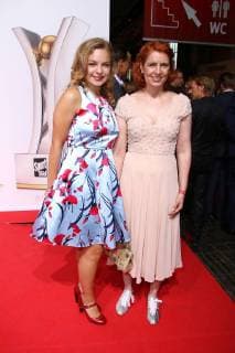 Monica Lierhaus and her niece Greta at the Sport Bild Award on 27.08.2018 in Hamburg Sportbild Award 2018 Presentation in Hamburg
