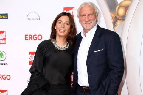 Rudi and Sabrina Völler at the presentation of the Sport Bild Award on 27.08.208 in Hamburg. Sportbild Award 2018 Presentation in Hamburg