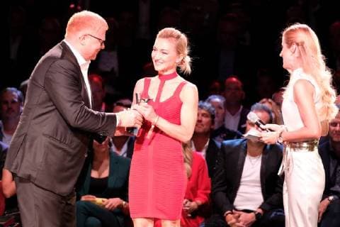 Hamburg Prize Winner Aljona Savchenko Presentation of the Sport Bild Award in the fish auction hall Große Elbstraße in Hamburg on 27 8 2018