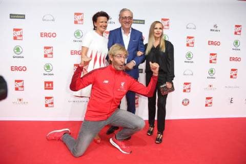 Hamburg Matze Knop Margit Tönnies Alfred Draxler Regina Halmich Presentation of the Sport Bild Award in the fish auction hall Große Elbstraße in Hamburg on 27 8 2018
