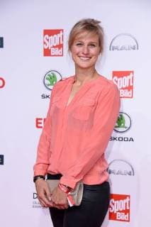 Britta Heidemann at the Sport Bild Award at the Fischauktionshalle in Hamburg on 27.08.2018
