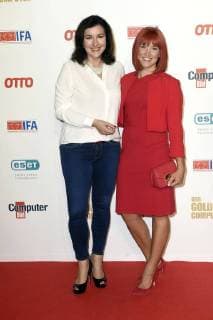 Minister of State for Digitalisation and Miss IFA Nadine at the 21st Goldene Computer 2018 in the Axel Springer Haus Berlin 28 08 2018 Foto:xF.xKernx xFuturexImage