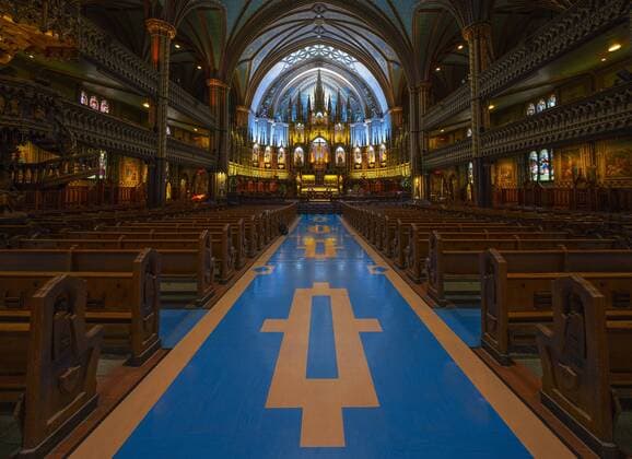 Interior view, Notre Dame Basilica, Montreal, Quebec, Canada, North America Copyright: LorenzoxMattei 1264-189