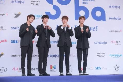 WANNA ONE,TWICE,MOMOLAND,MAMAMOO etc. attend 2018 Soribada Best K-Music Awards in Seoul, Korea on 30th August 2018.(China and Korea Rights Out)  2018083100114
