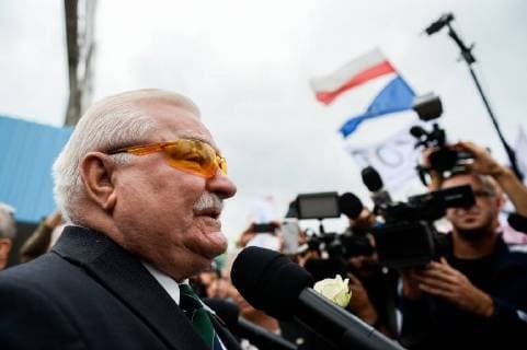 31.08.2018 GDANSK OBCHODY ROCZNICY POROZUMIEN SIERPNIOWYCH 1980 W GDANSKU N Z LECH WALESA PORTRET FOT MATEUSZ SLODKOWSKI FOTONEWS NEWSPIX.PL --- Newspix.pl POLAND The 38th Anniversary Of August Agreements In Gdansk NSZZ SOLIDARITY  20180831FNMS057