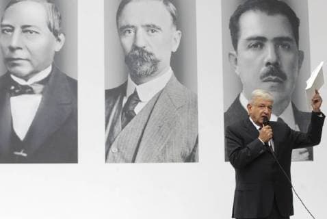 News Bilder des Tages Mexiko, Andres Manuel Lopez Obrador PK Mexican President-elect Andres Manuel Lopez Obrador delivers a press conference, in Mexico City, Mexico, 31 August 2018. Obrador stated that he will use the resources obtained from the sale or renting of the presidential plane to fund social development policies. Lopez Obrador will use resources fom presidential plane sale in social spending !ACHTUNG: NUR REDAKTIONELLE NUTZUNG!  Copyright: xMarioxGuzmanx MEX05 20180831-636713433899027673