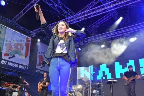 Namika civil Hanan Hamdi at the ENERGY MUSIC TOUR 2018 in the Kulturbrauerei in Berlin on 01 09 2018 APP