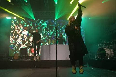 Alma Sofia Miettinen at the ENERGY MUSIC TOUR 2018 at the Kulturbrauerei in Berlin on 01.09.2018 APP